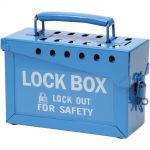 Blue Brady Group Lockout Box
